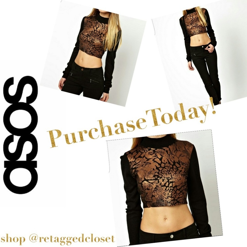 ASOS Sweater w/ foil Animal Front